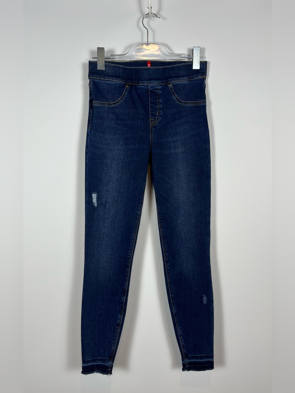 SPANX Distressed Ankle Skinny Jeans High Rise Size Small Inseam 27”